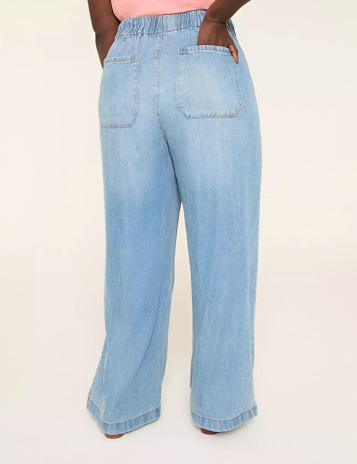 Pull-On Fit Lightweight Denim Relaxed Straight Jean Product Image