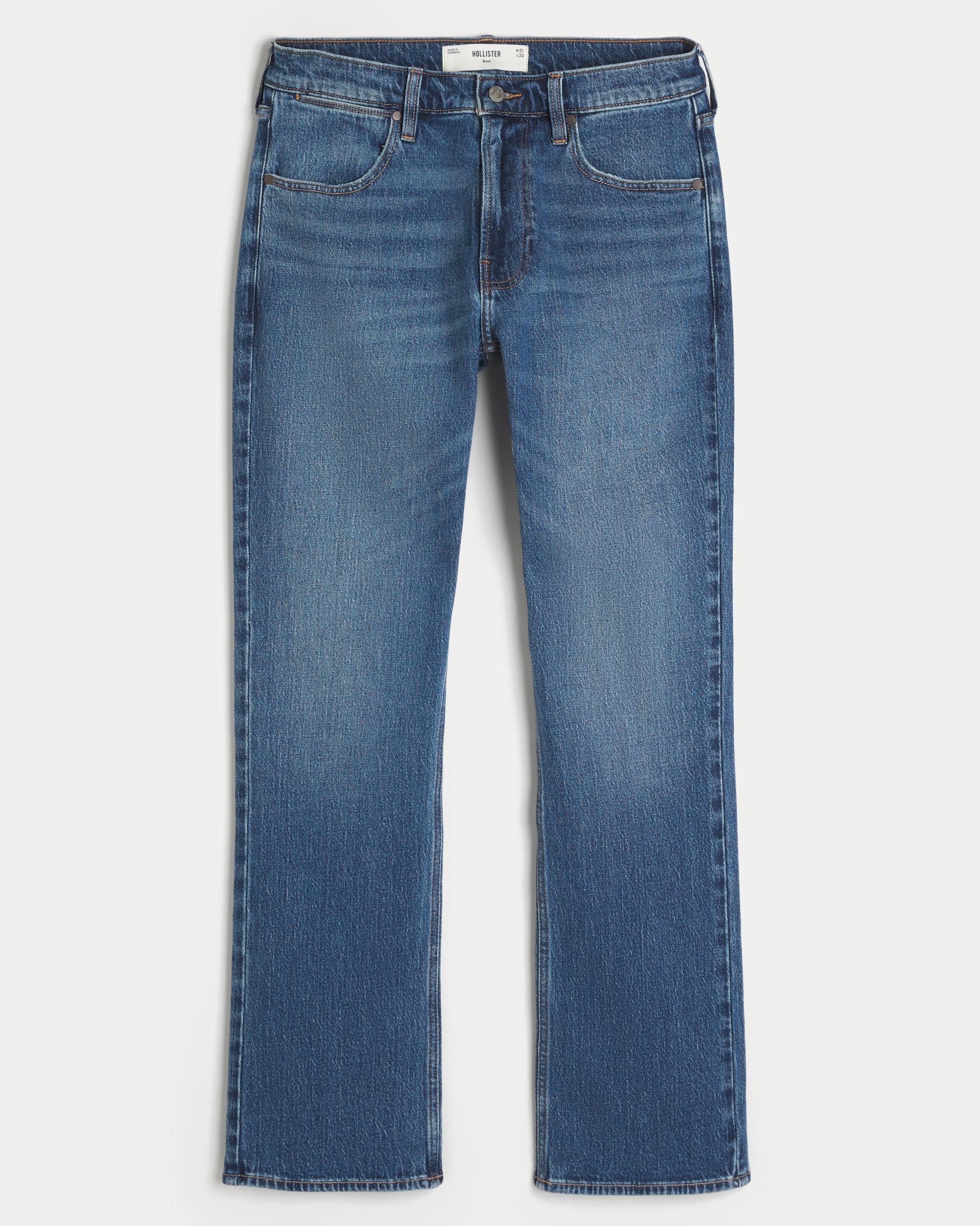 Dark Wash Bootcut Jeans Product Image