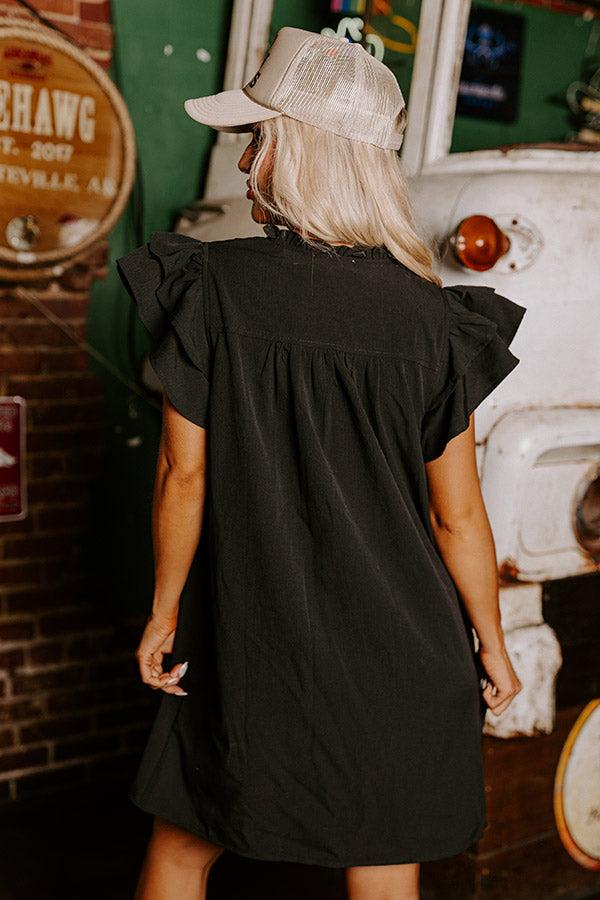 Town Square Kisses Shift Dress In Black Product Image