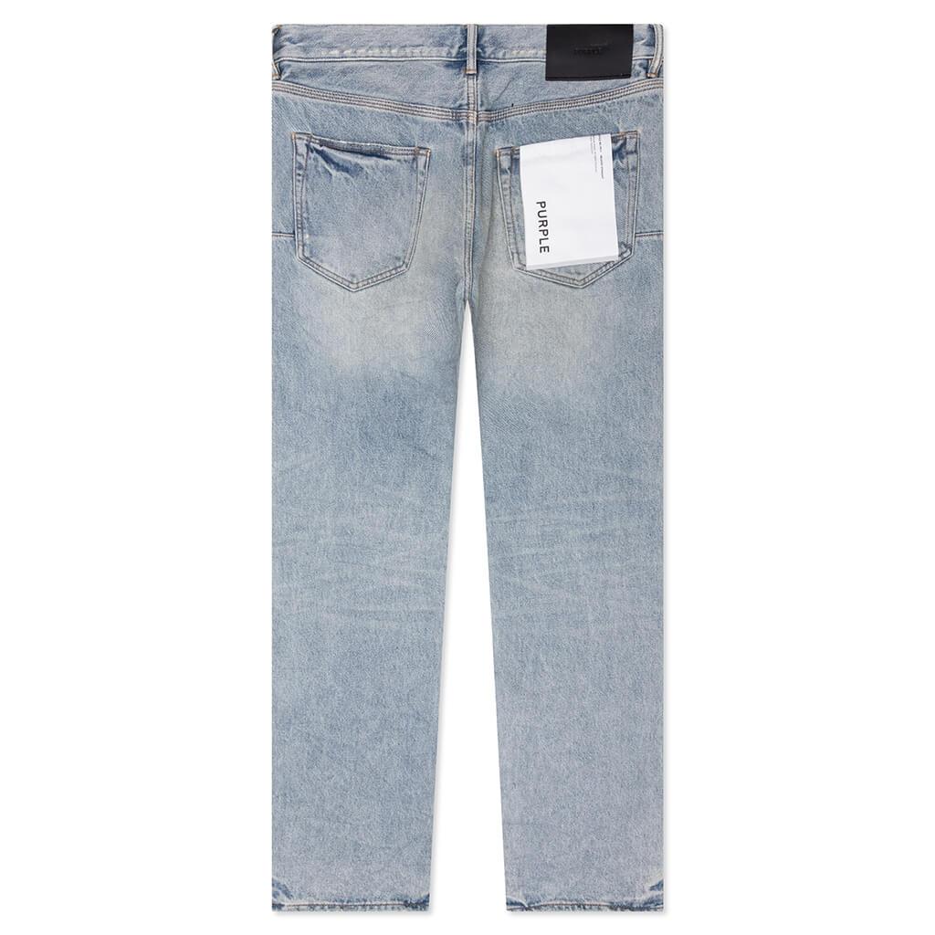 Knee Blowout Dirty Jeans - Light Indigo Male Product Image