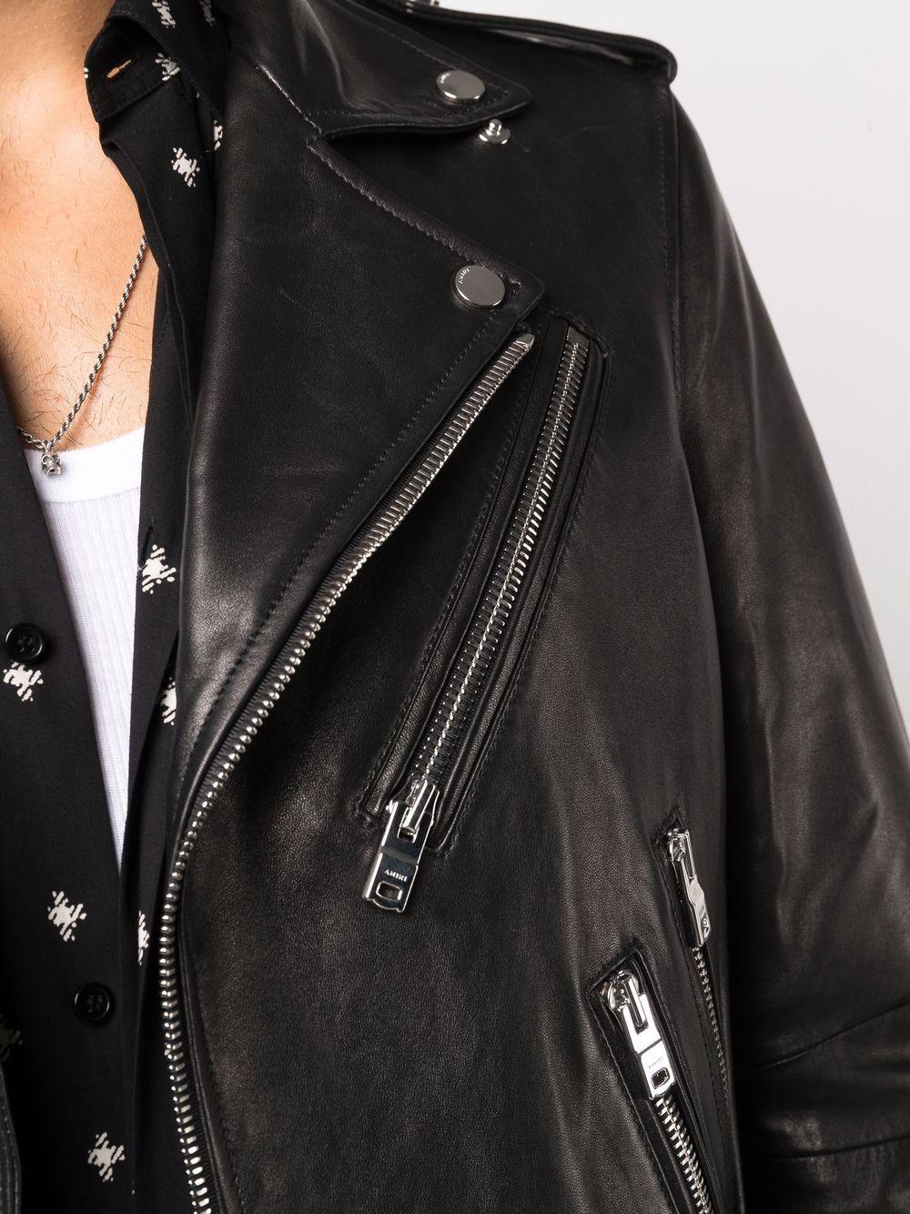 leather biker jacket Product Image