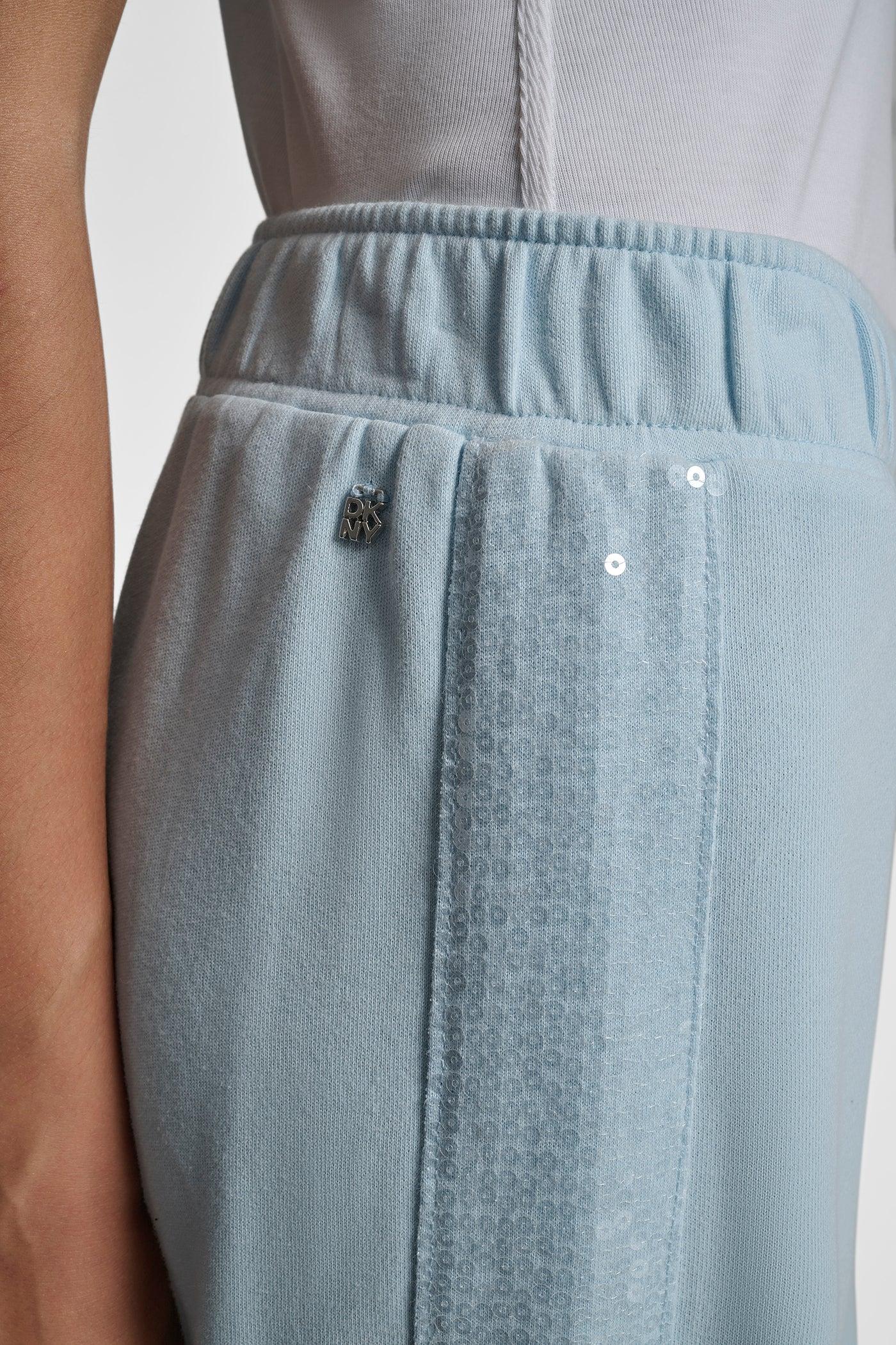 SEQUIN STRIPE WIDE LEG PANT Product Image