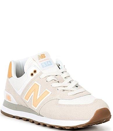 New Balance Womens 574 Lifestyle Suede Retro Sneakers Product Image