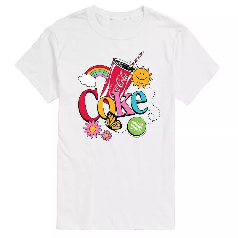 Men's Coke Colorful Collage Graphic Tee,  Product Image
