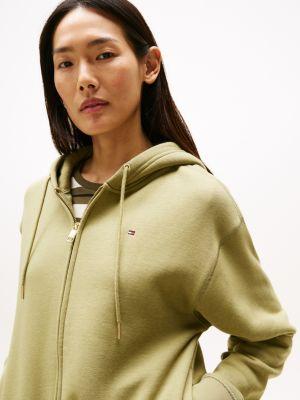 Relaxed Fit Plush-Lined Zip Hoodie Product Image
