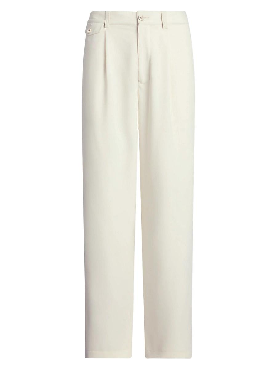 Womens Gordon Wool Pleated Ankle Pants Product Image