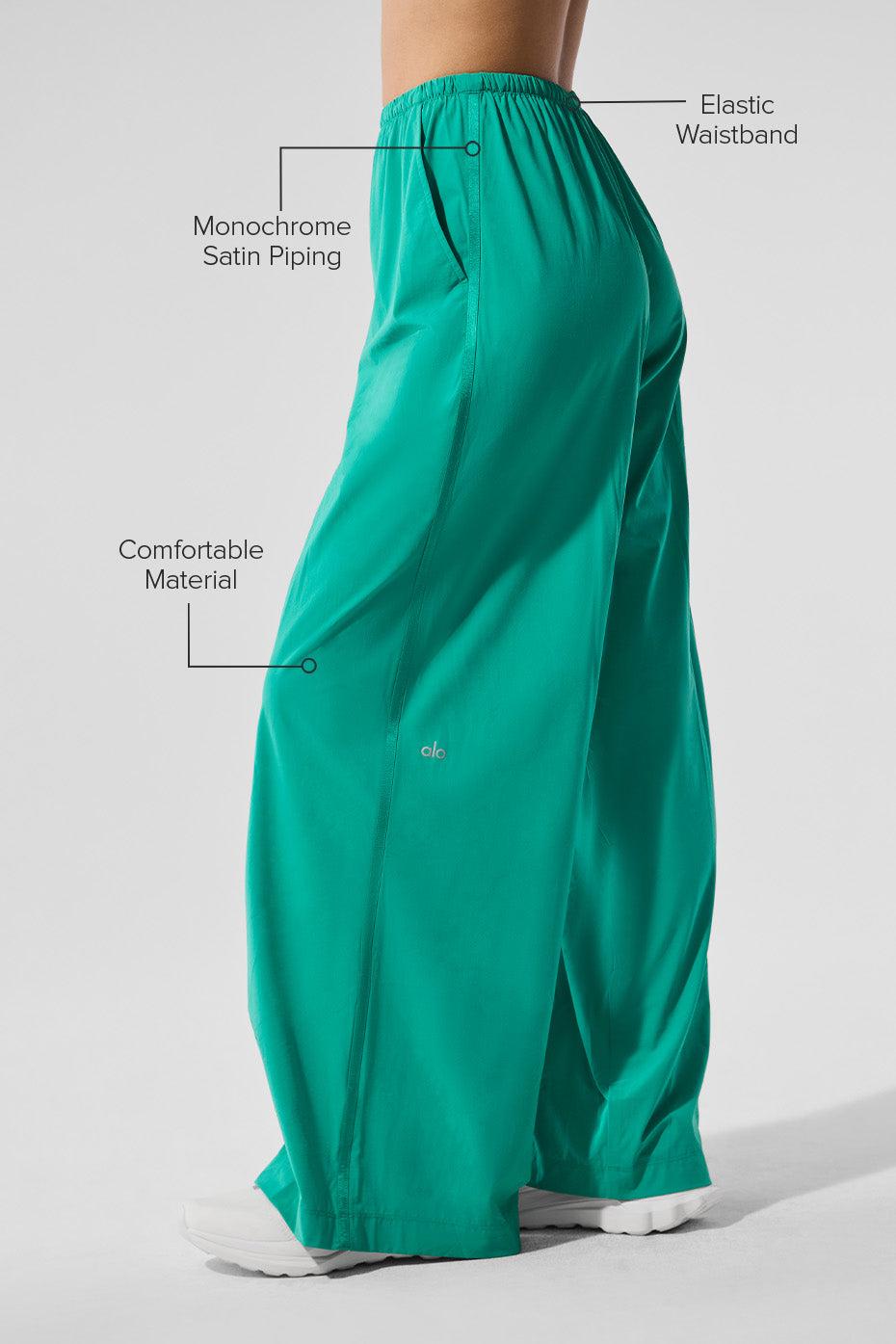 Breezy Wide Leg Pant - Spruce Green Product Image