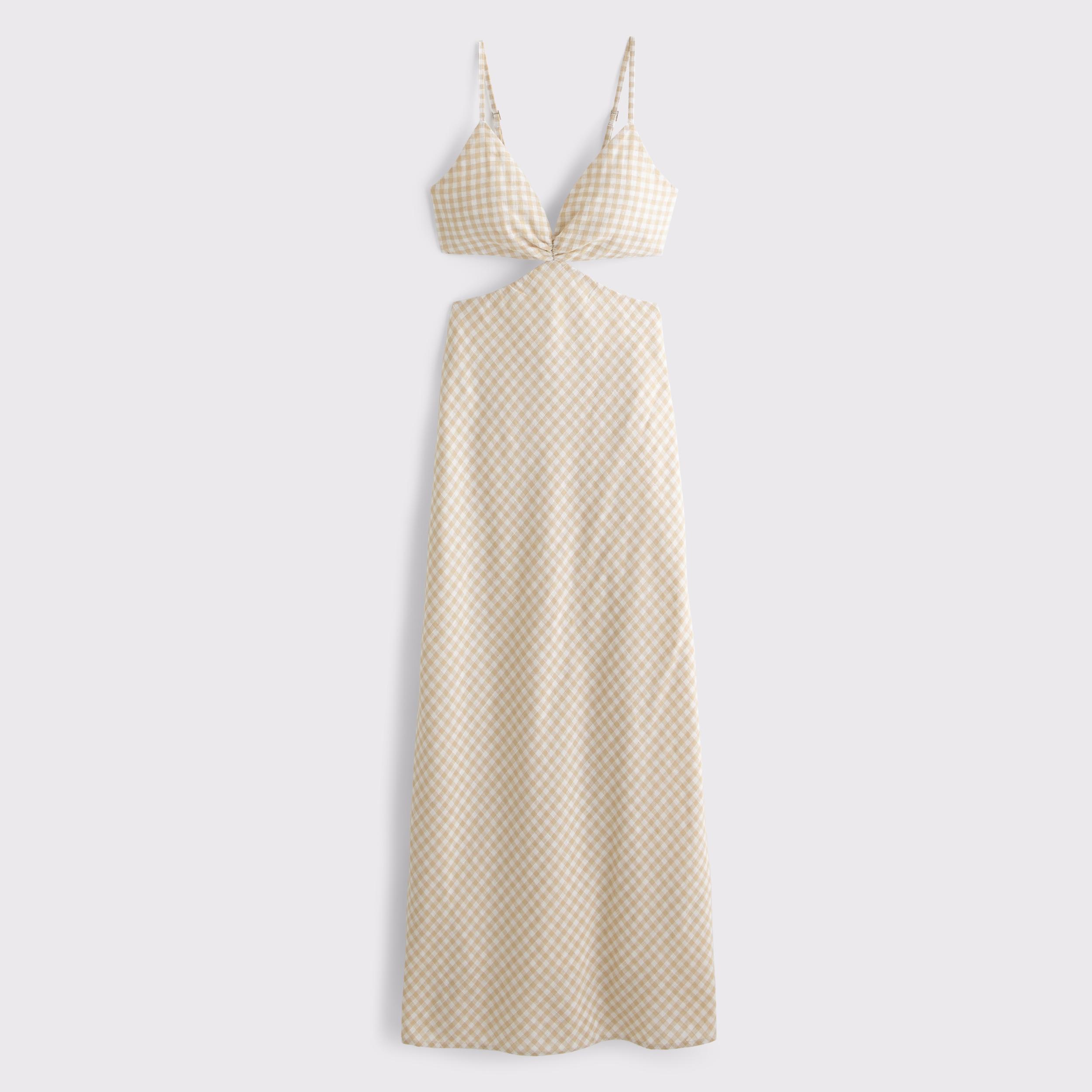 The A&F Julia Slip Cutout Maxi Dress Product Image