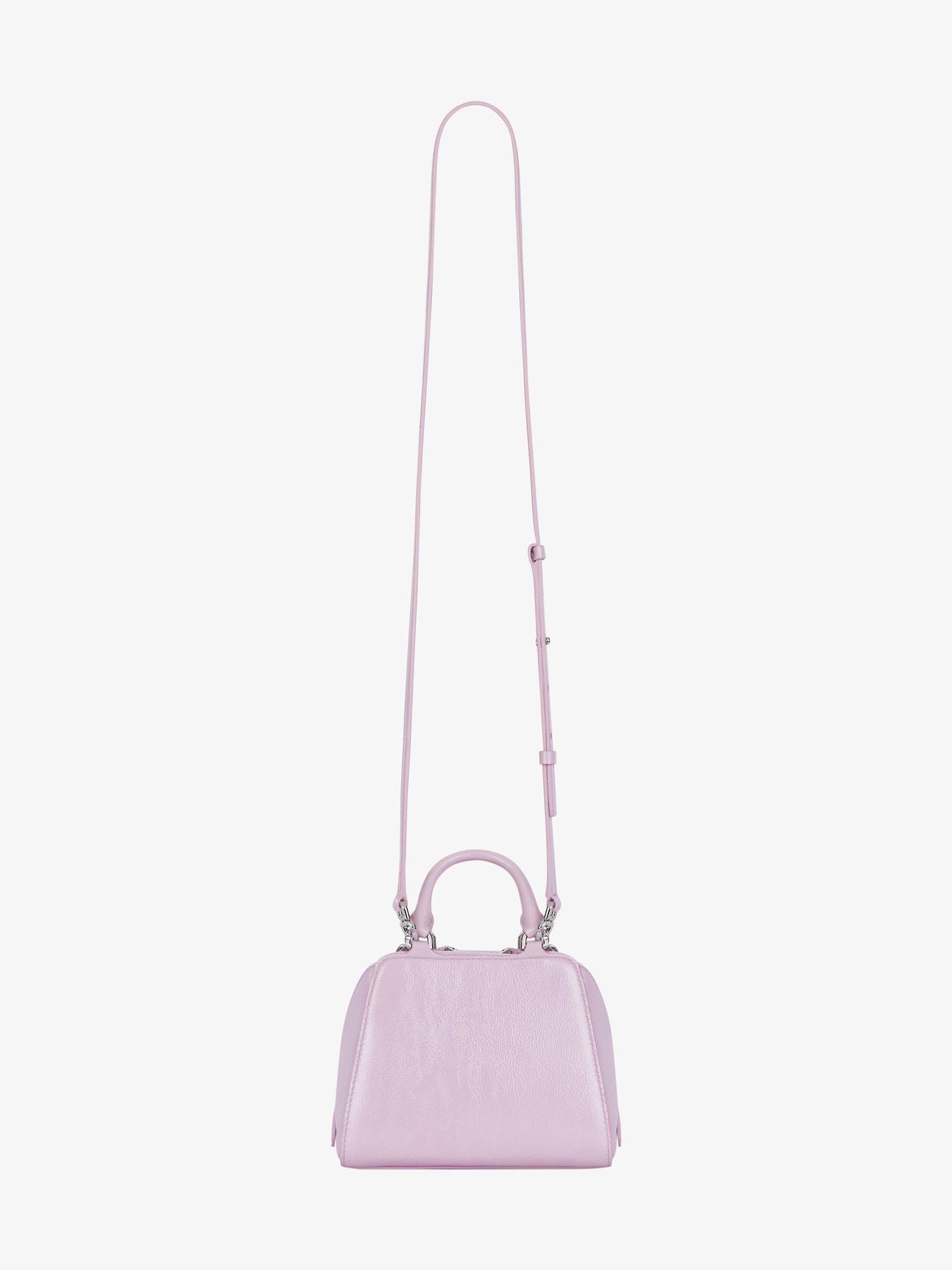 Nano Antigona Cube bag in patent leather with charm Product Image
