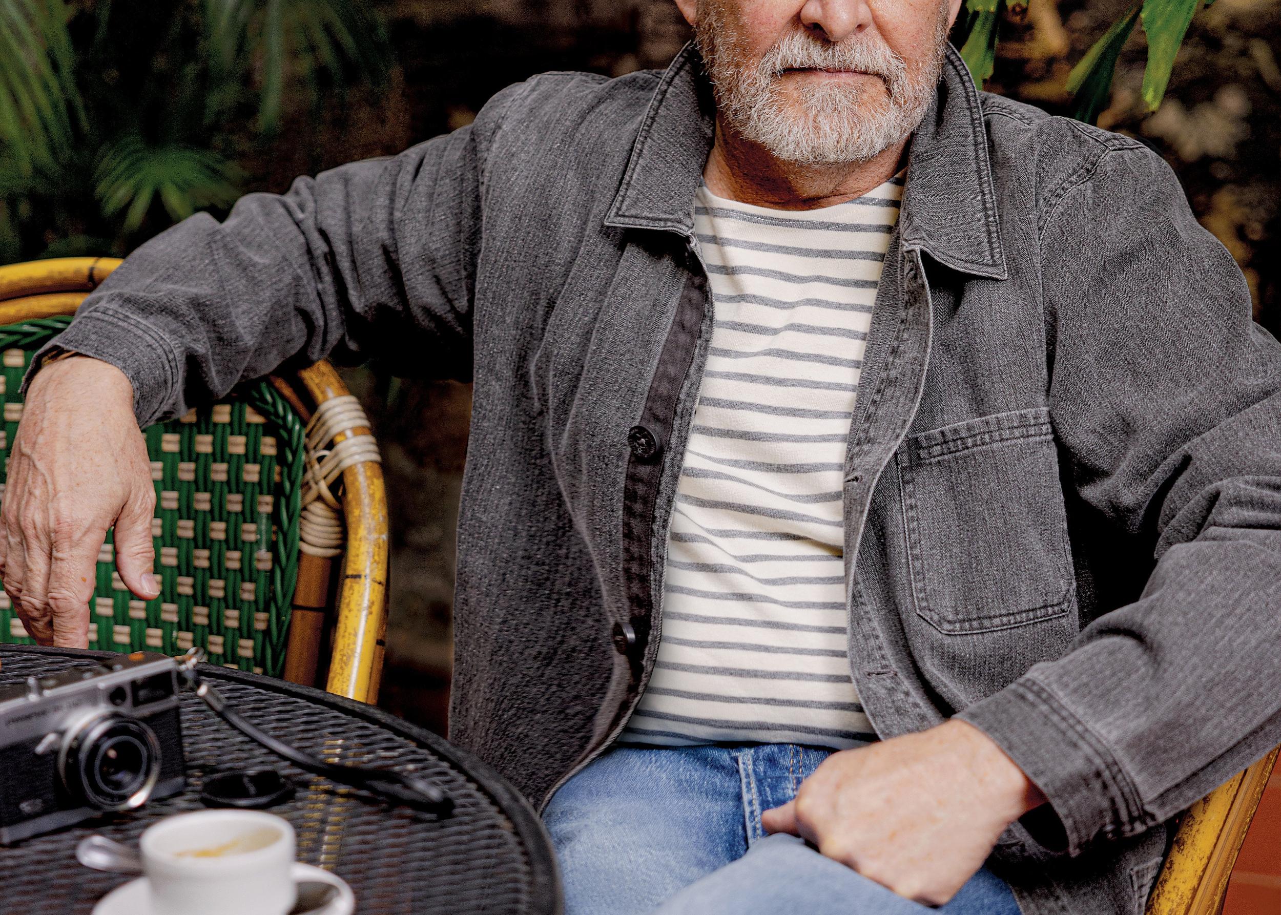 French Workman’s Jacket in Graphite Salt Washed Herringbone Product Image