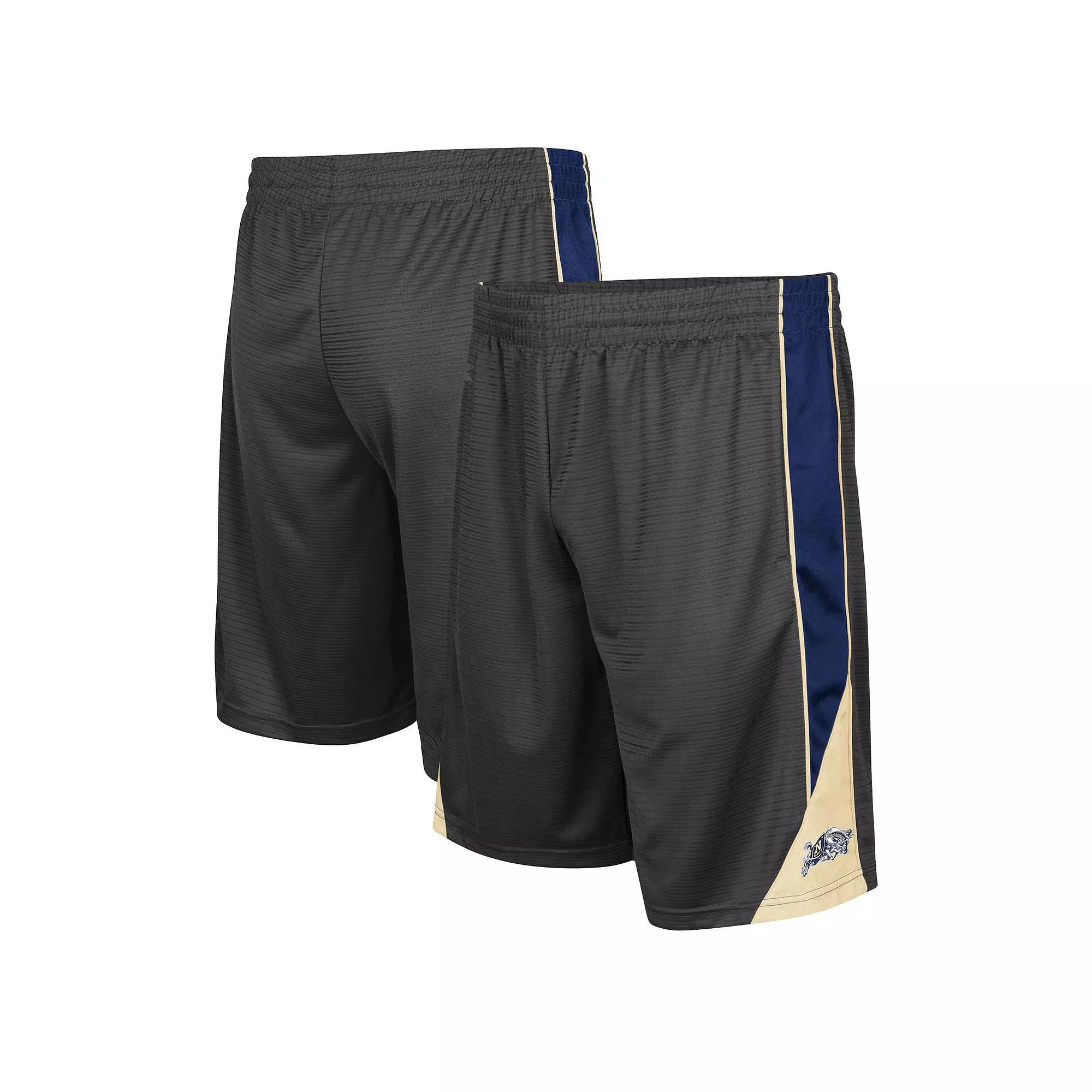 Men's Colosseum Charcoal Navy Midshipmen Team Turnover Shorts,  Product Image