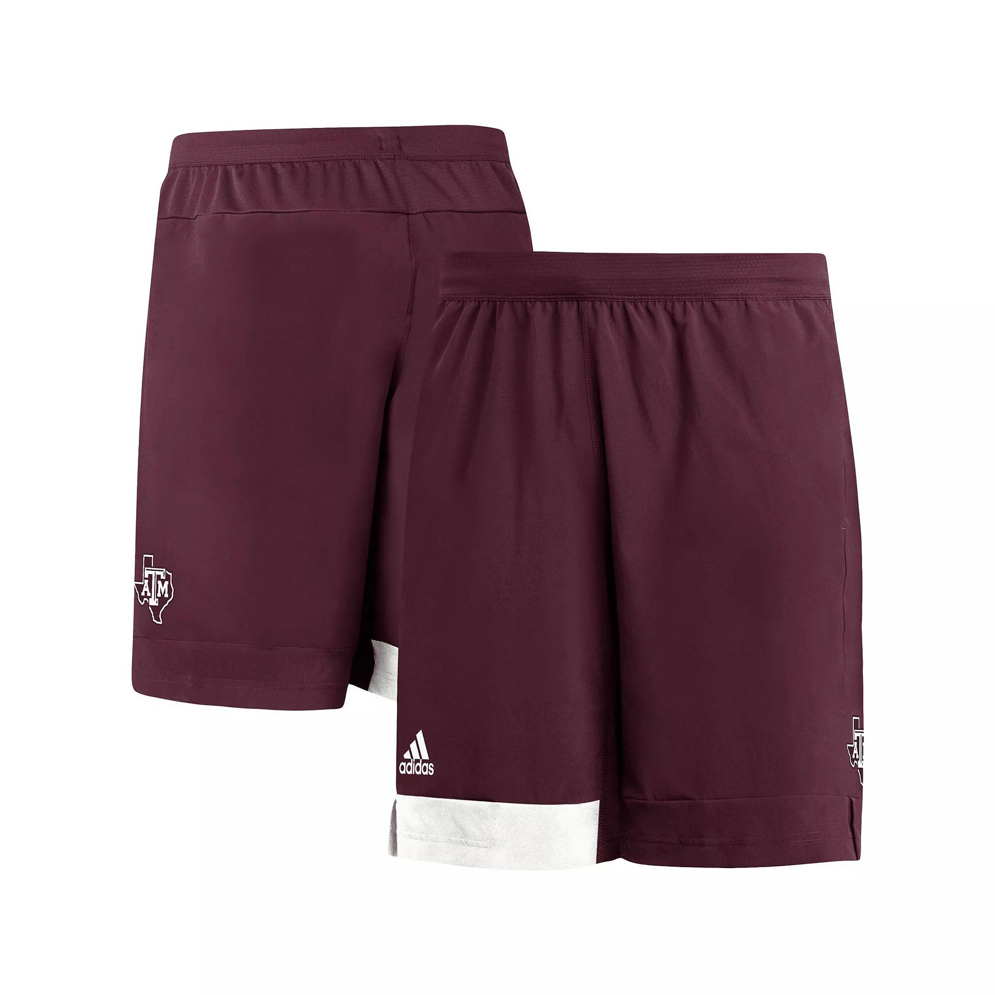 Men's adidas Maroon Texas A&M Aggies Training Shorts, Size: Small, Red Product Image