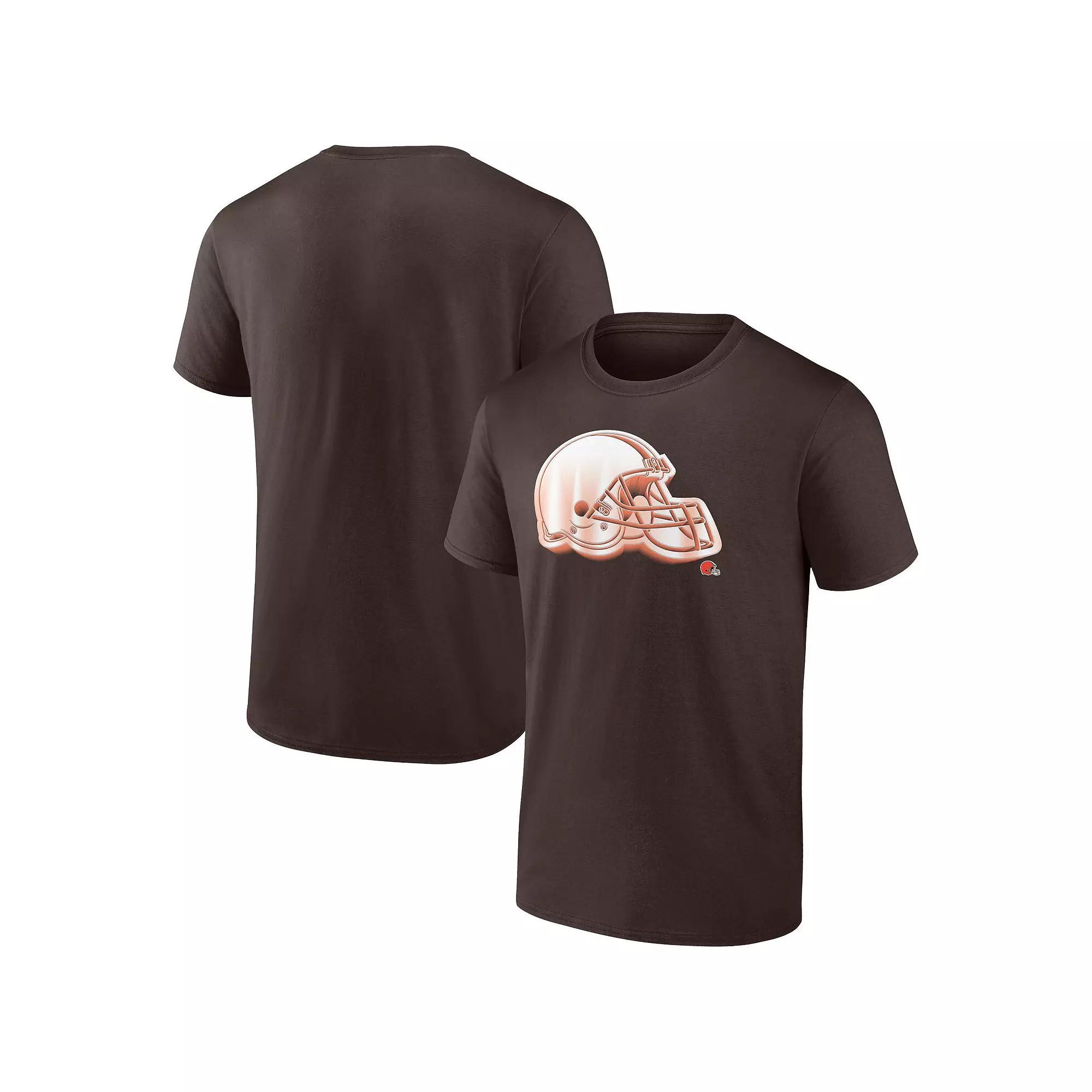 Men's Fanatics Branded Brown Cleveland Browns Chrome Dimension T-Shirt,  Product Image