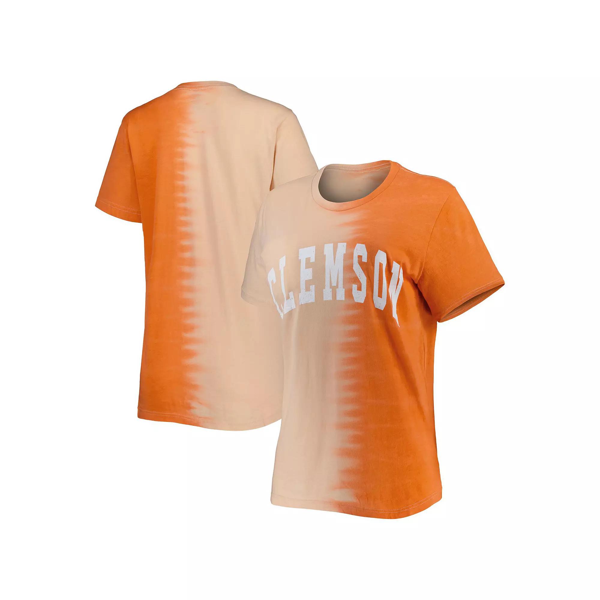 Women's Gameday Couture Orange Clemson Tigers Find Your Groove Split-Dye T-Shirt,  Product Image
