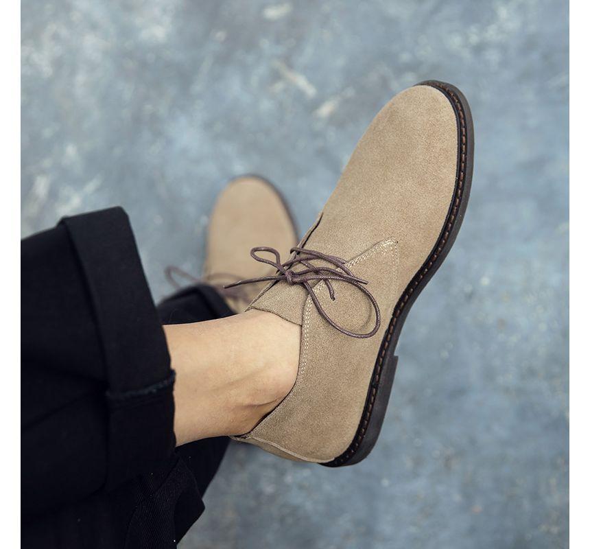 Plain Lace-Up Desert Shoes Product Image