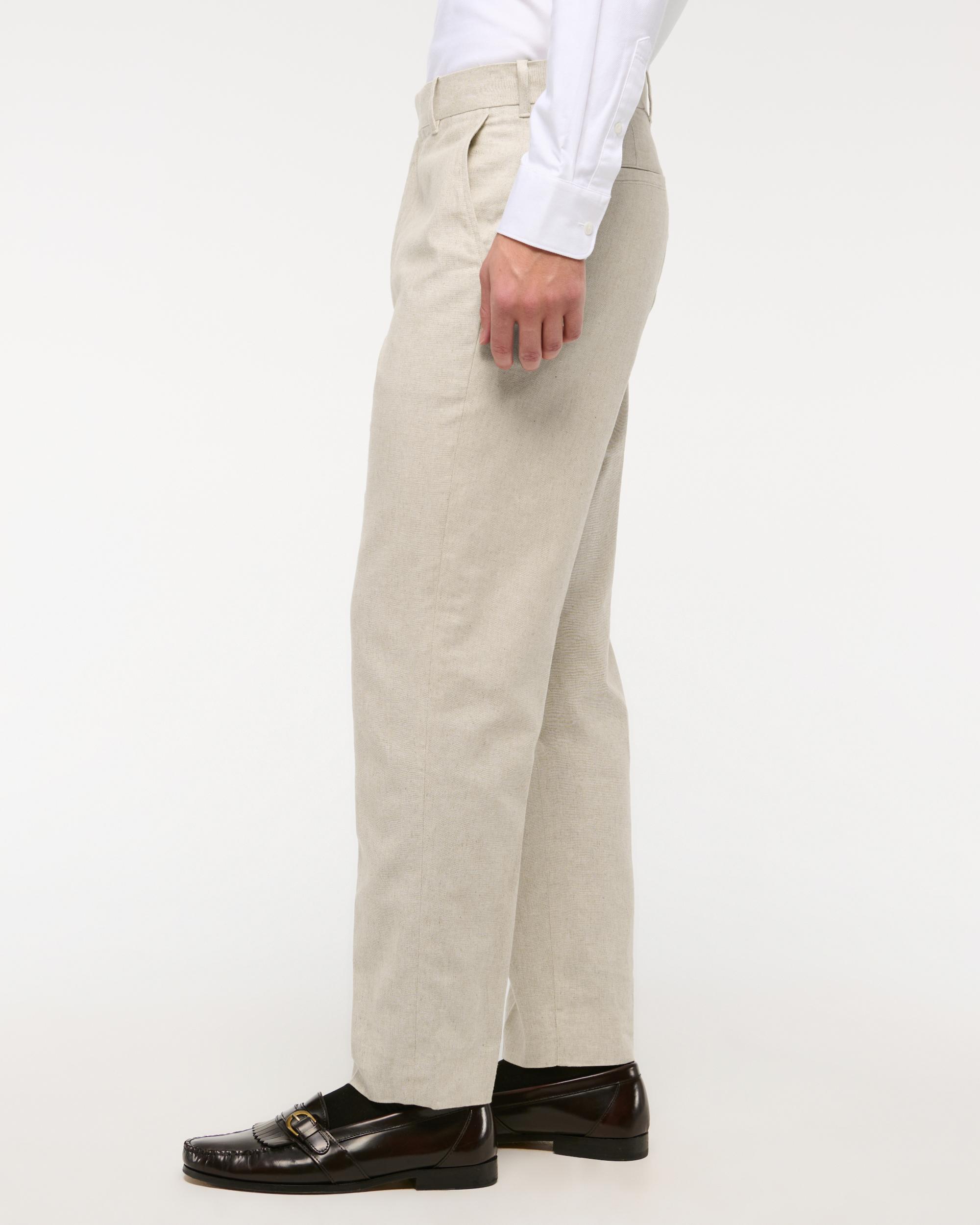The A&F Collins Linen-Blend Suit Pant Product Image