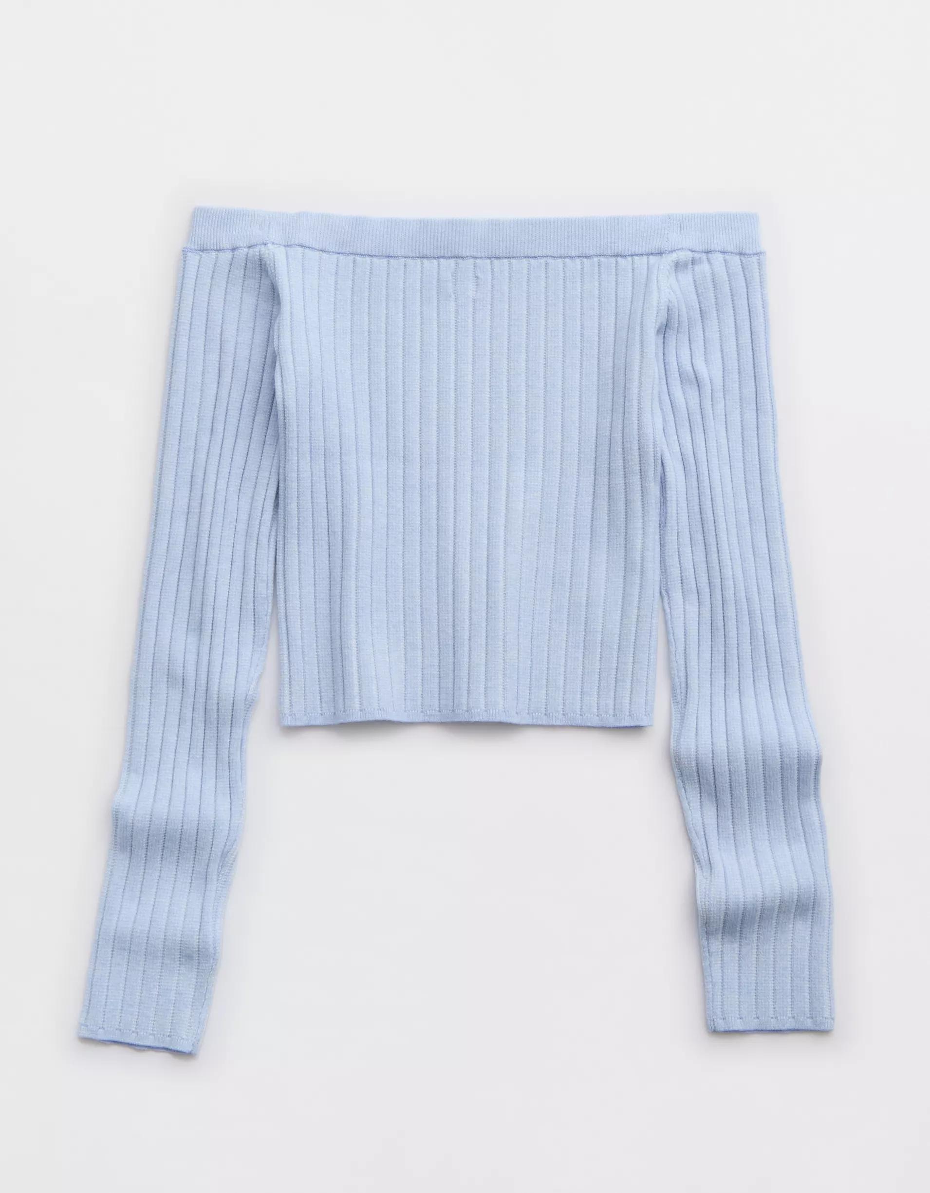 Aerie Late Night Cold Shoulder Sweater Product Image
