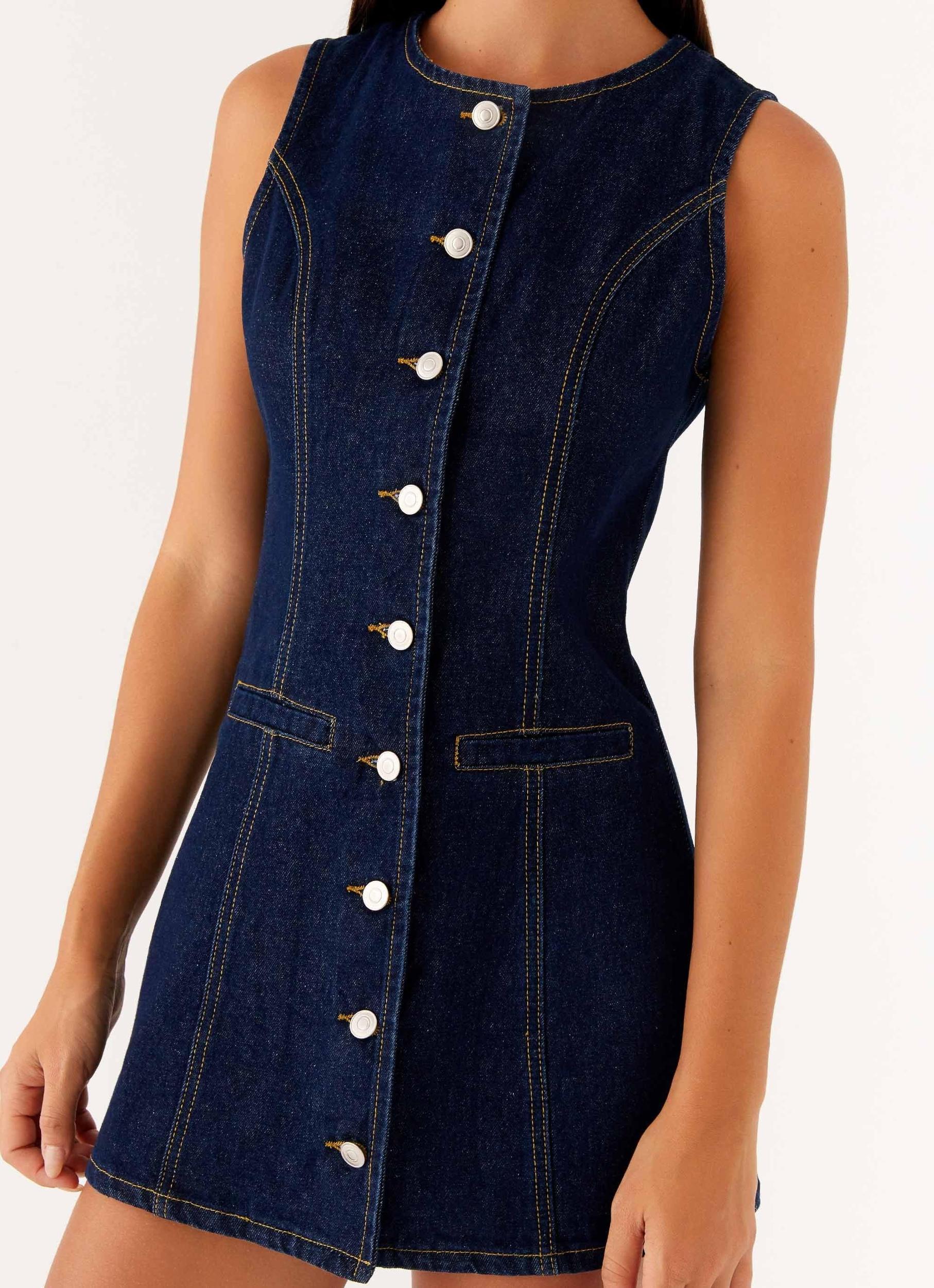 Dolton Mini Dress - Indigo Product Image