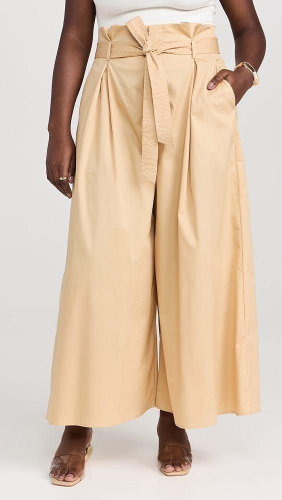 L'AGENCE Lowen Paperbag Crop Pants | Shopbop Product Image