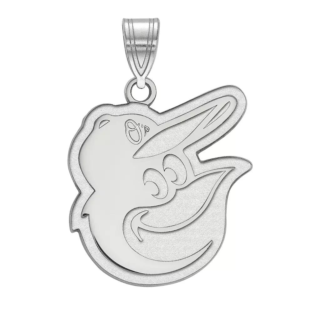 LogoArt Sterling Silver Baltimore Orioles Large Pendant, Women's, Size: 20MM Product Image
