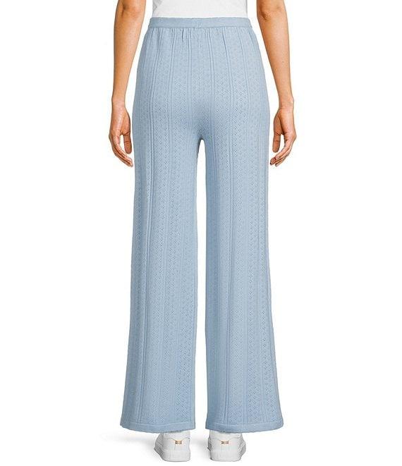 Bailey Rose Wide Leg Pointelle Coordinating Lounge Pants Product Image