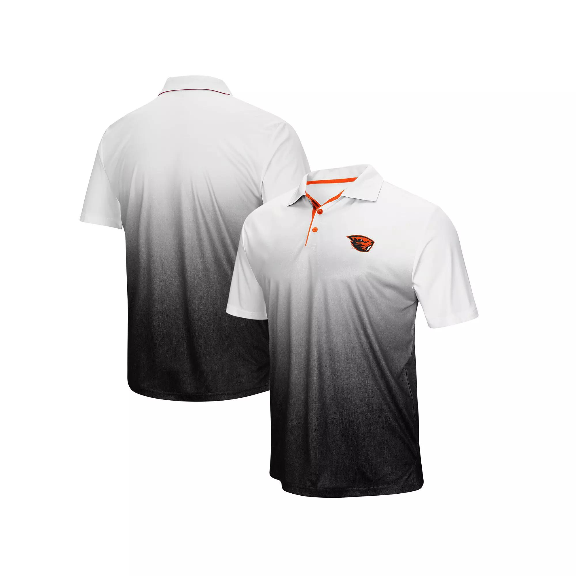 Men's Colosseum Gray Oregon State Beavers Magic Team Logo Polo,  Product Image
