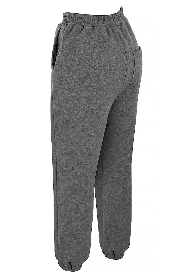Sky  dark grey fleece back jogging trousers - sale Product Image