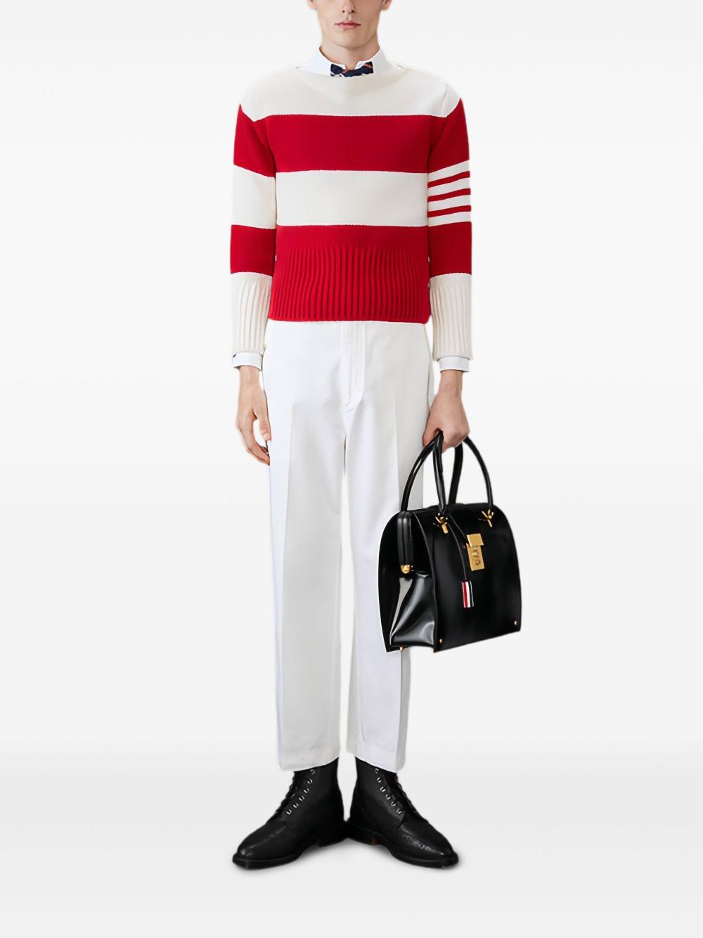 striped boat-neck pullover Product Image