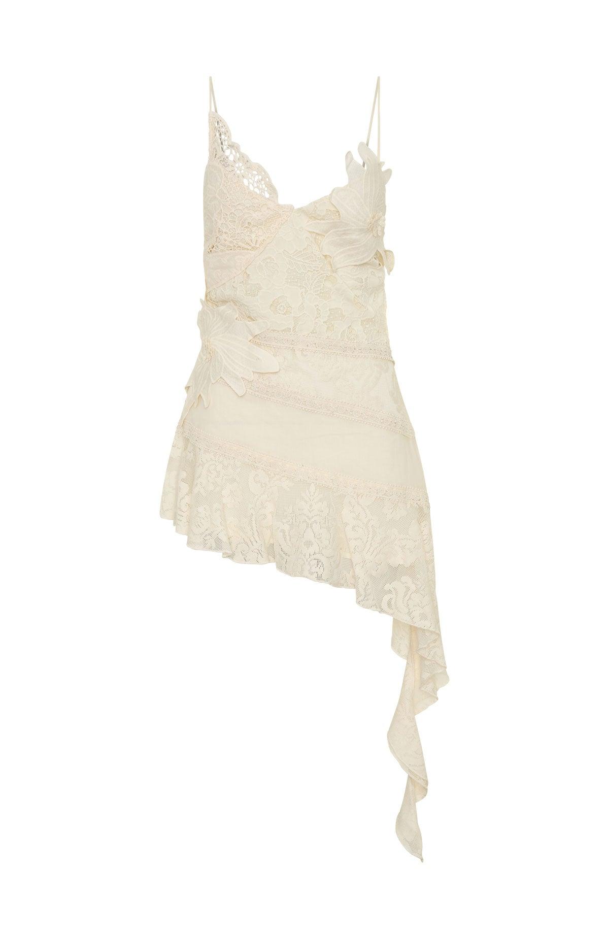 Midnight Run Mini Dress Vintage Cream Product Image