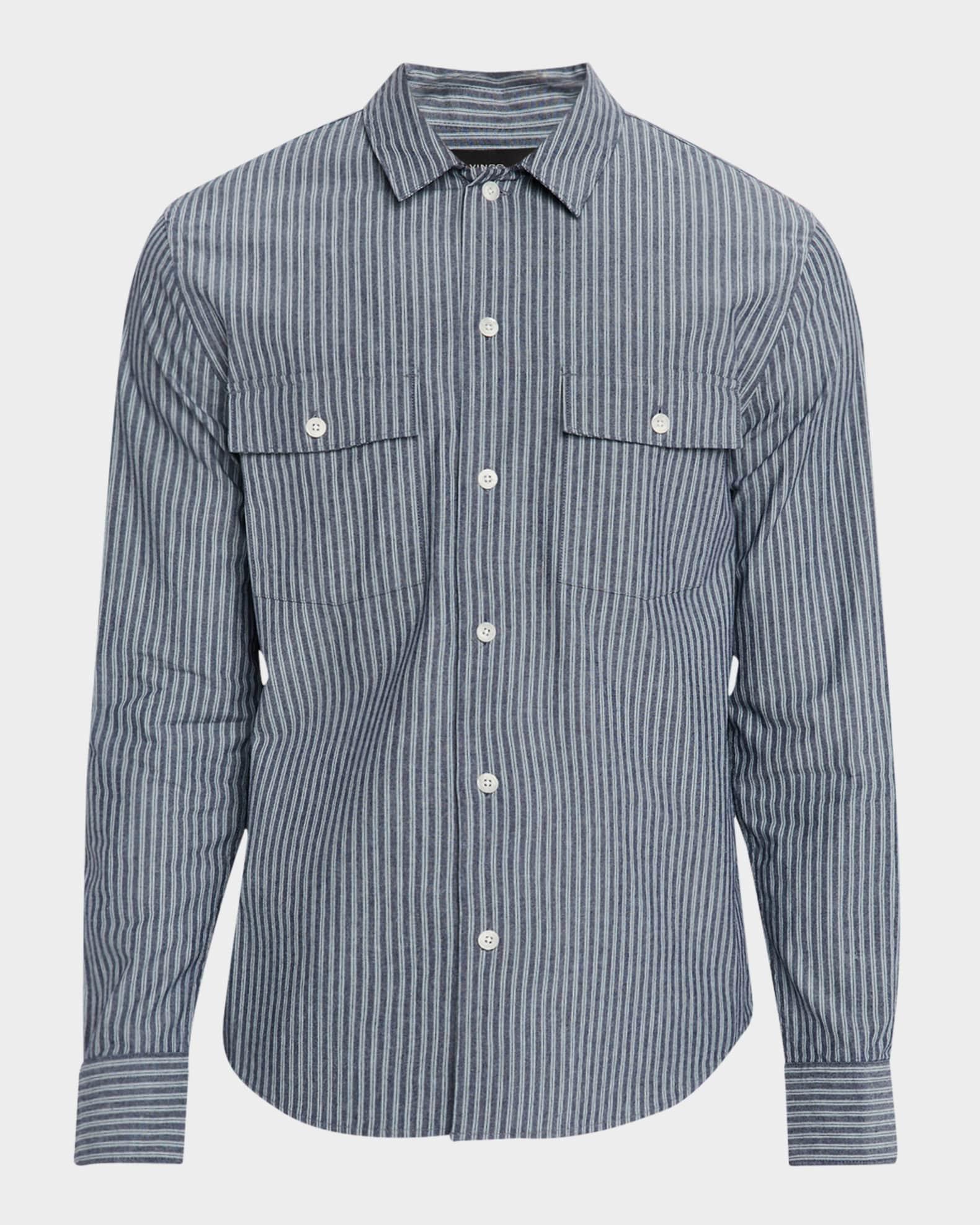 Men's Railroad Stripe Sport Shirt Product Image