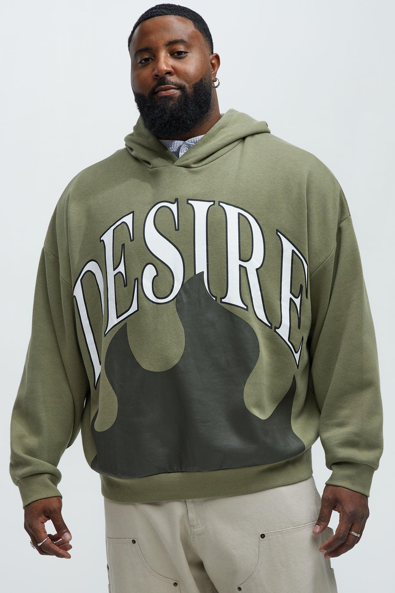 Tyson Fire & Desire Oversized Hoodie - Olive Product Image