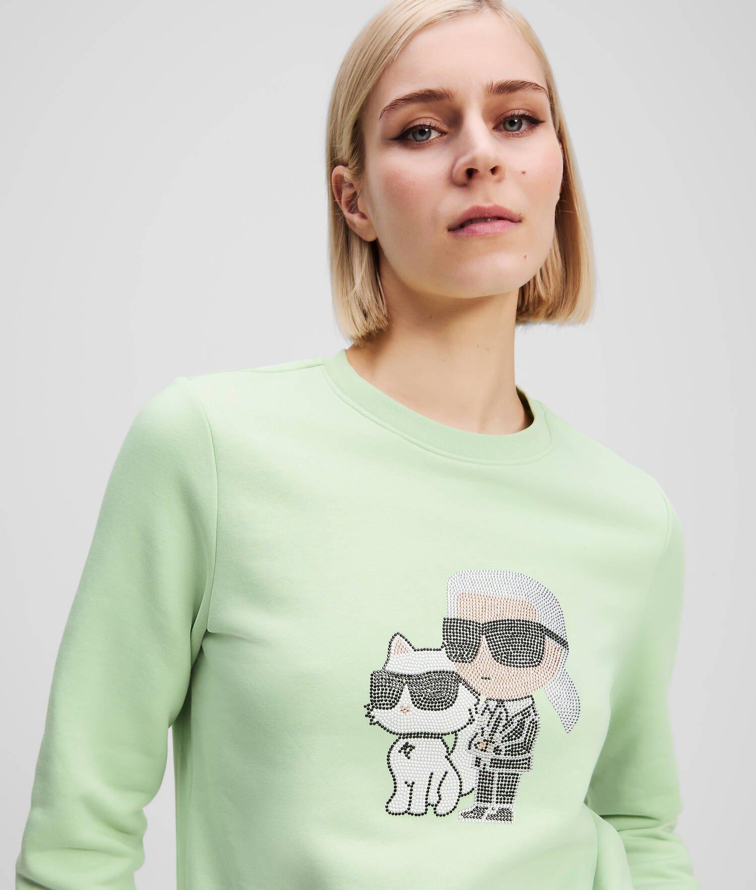 RHINESTONE IKON KARL & CHOUPETTE SWEATSHIRT Product Image