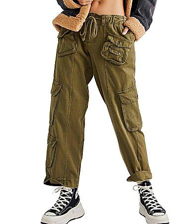 Free People Tahiti Low Rise Straight Leg Cargo Pants Product Image