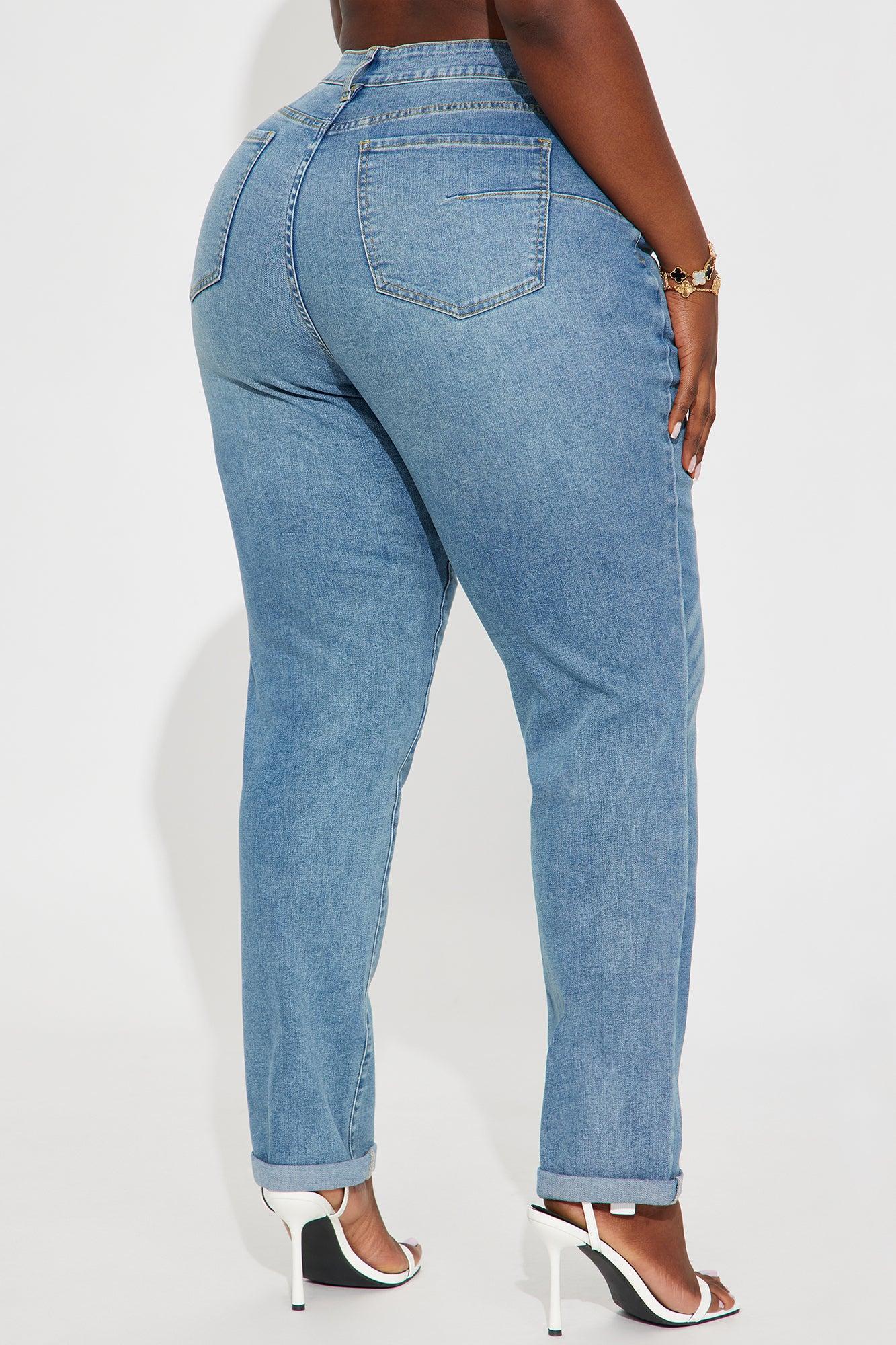 Tall Clara Super Stretch Sculpting Mom Jeans - Medium Wash Female Product Image