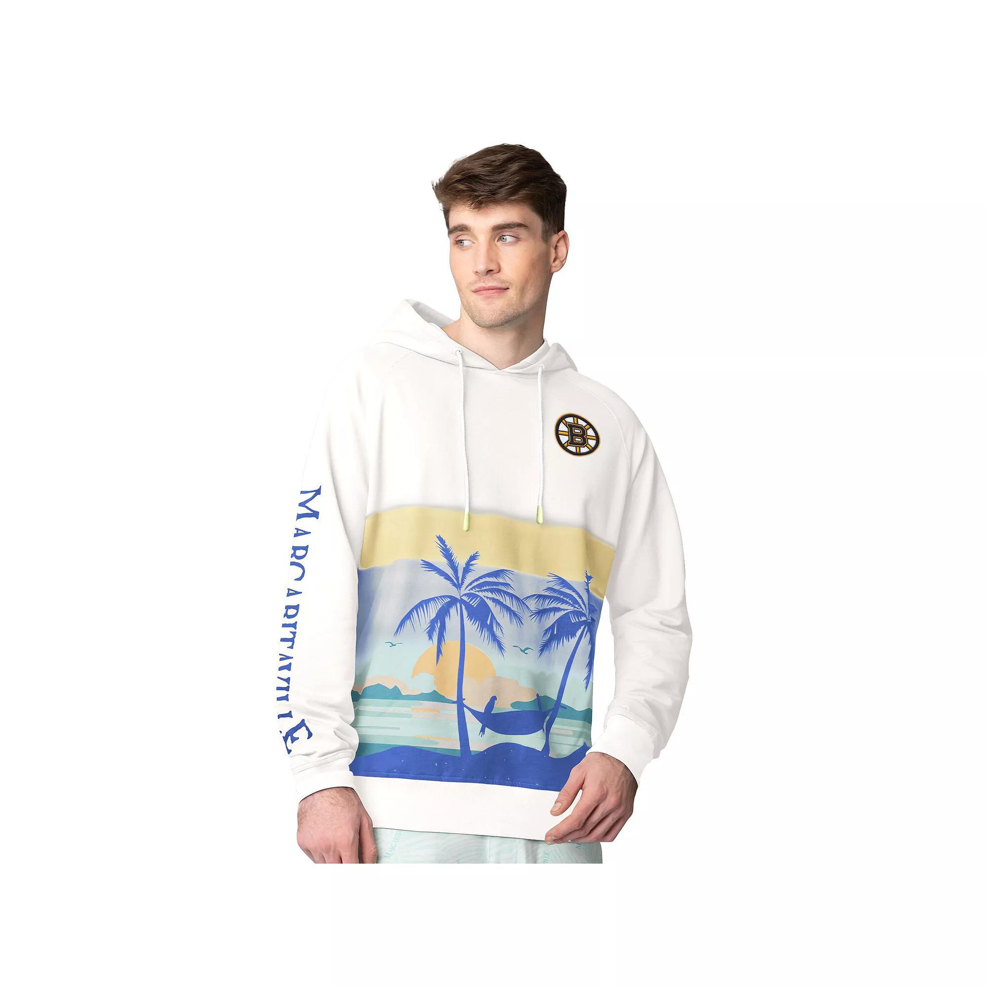 Men's Margaritaville Cream Chicago Blackhawks Island Dream Peached Pullover Hoodie,  Product Image