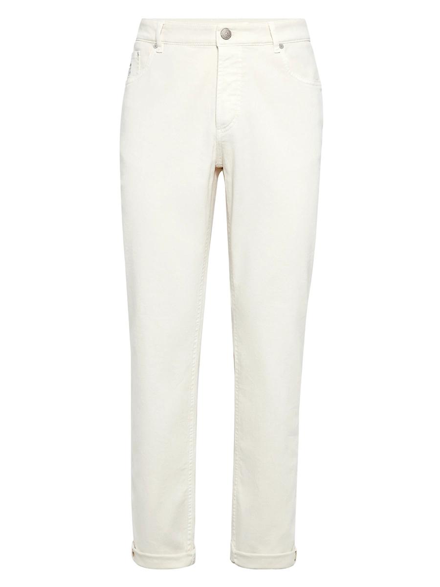 Mens Lightweight Denim Traditional Fit Five Pocket Jeans Product Image