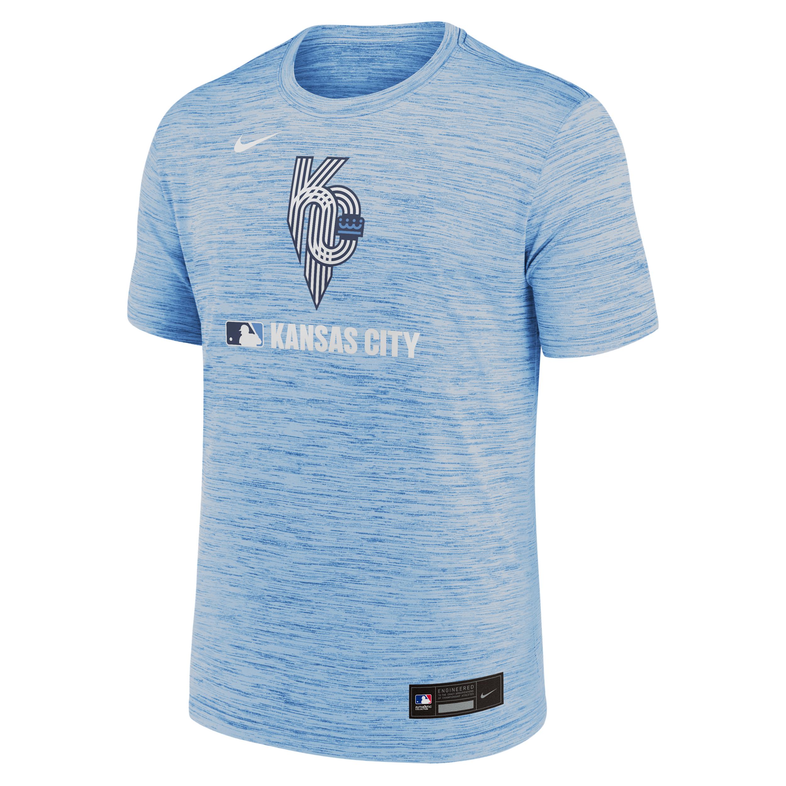 Kansas City Royals Authentic Collection City Connect Velocity Nike Men's Dri-FIT MLB T-Shirt Product Image