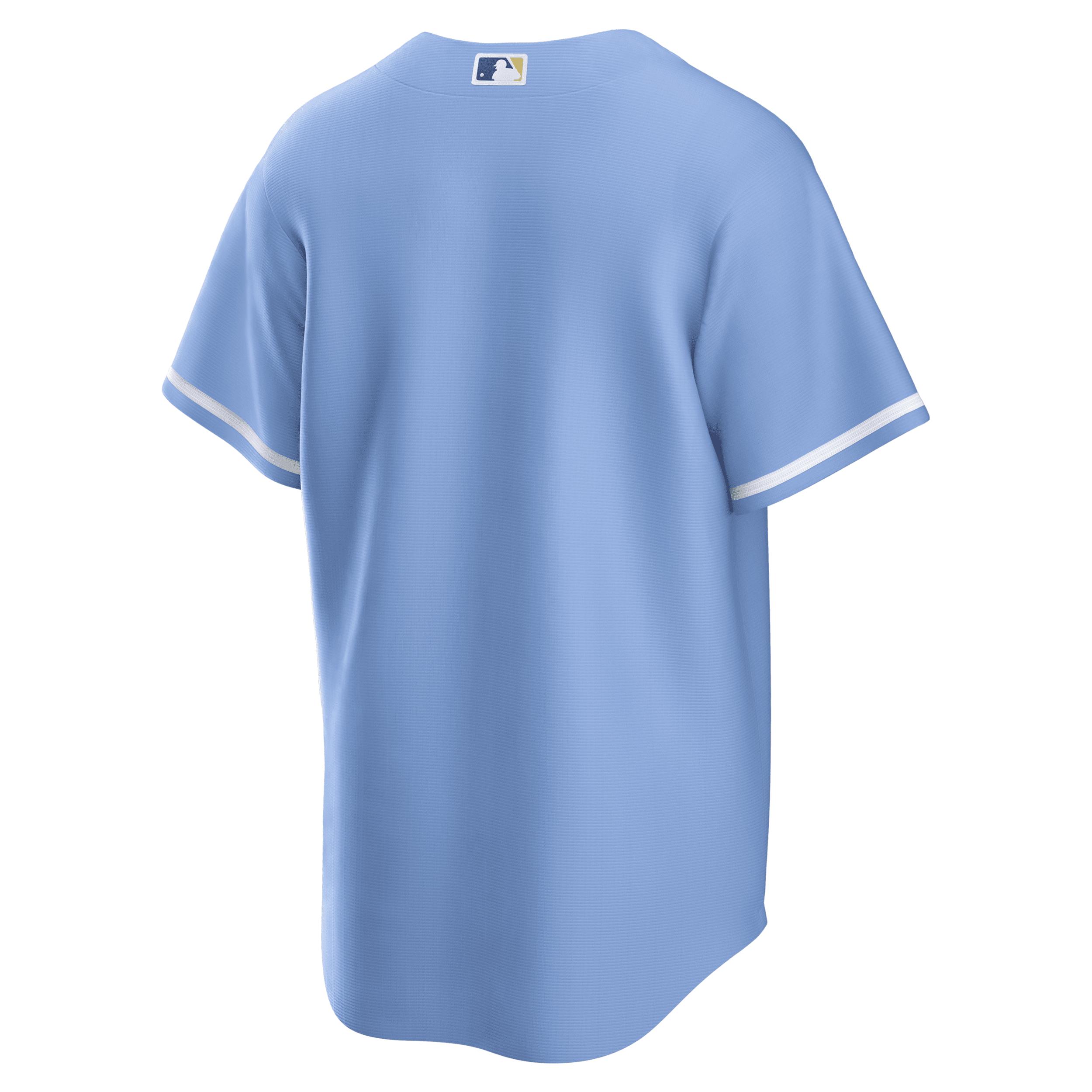 Men's Nike Light Blue Kansas City Royals Alternate Replica Team Logo Jersey,  Product Image
