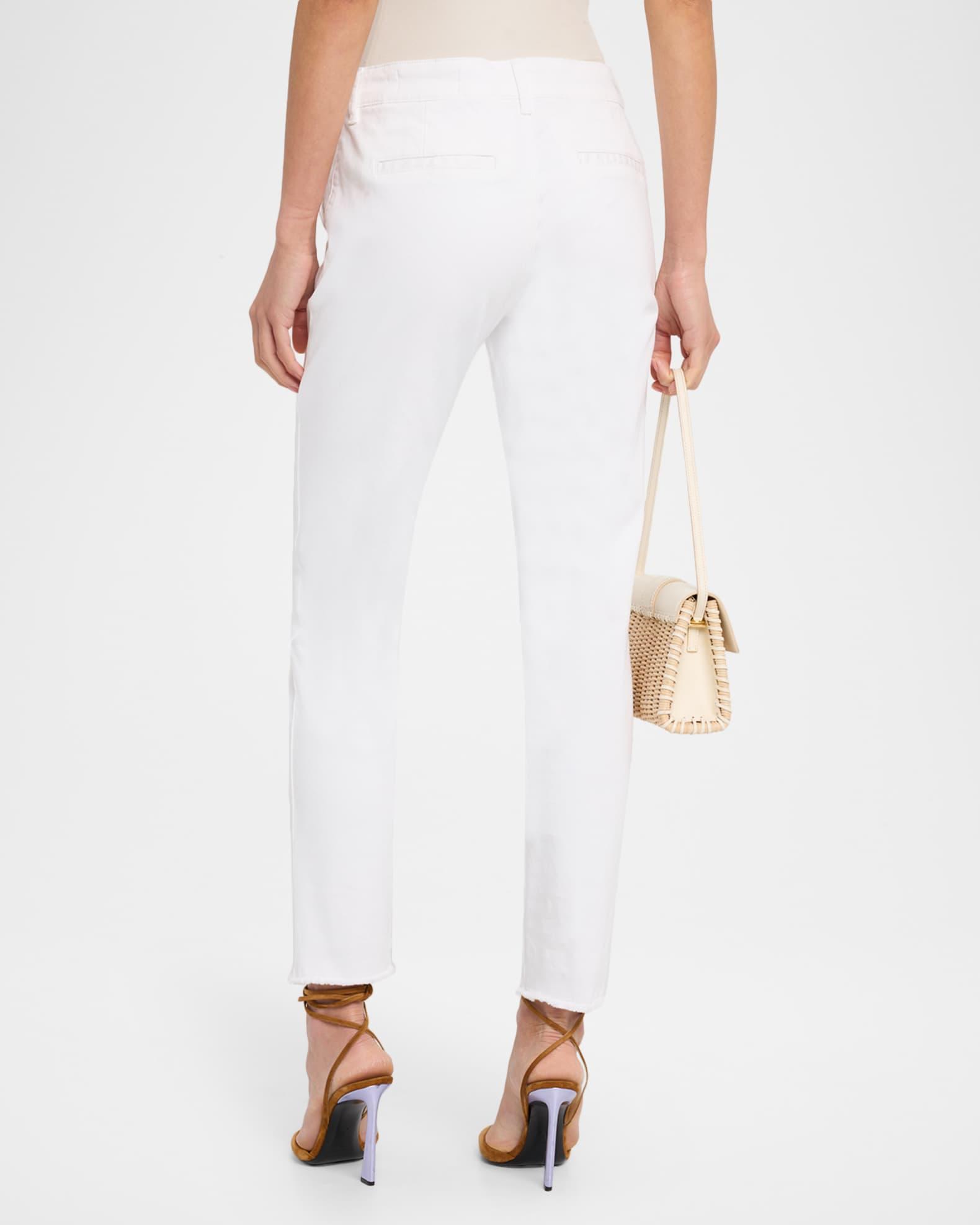 Cathy Cropped Slim Stretch Cotton Pants Product Image