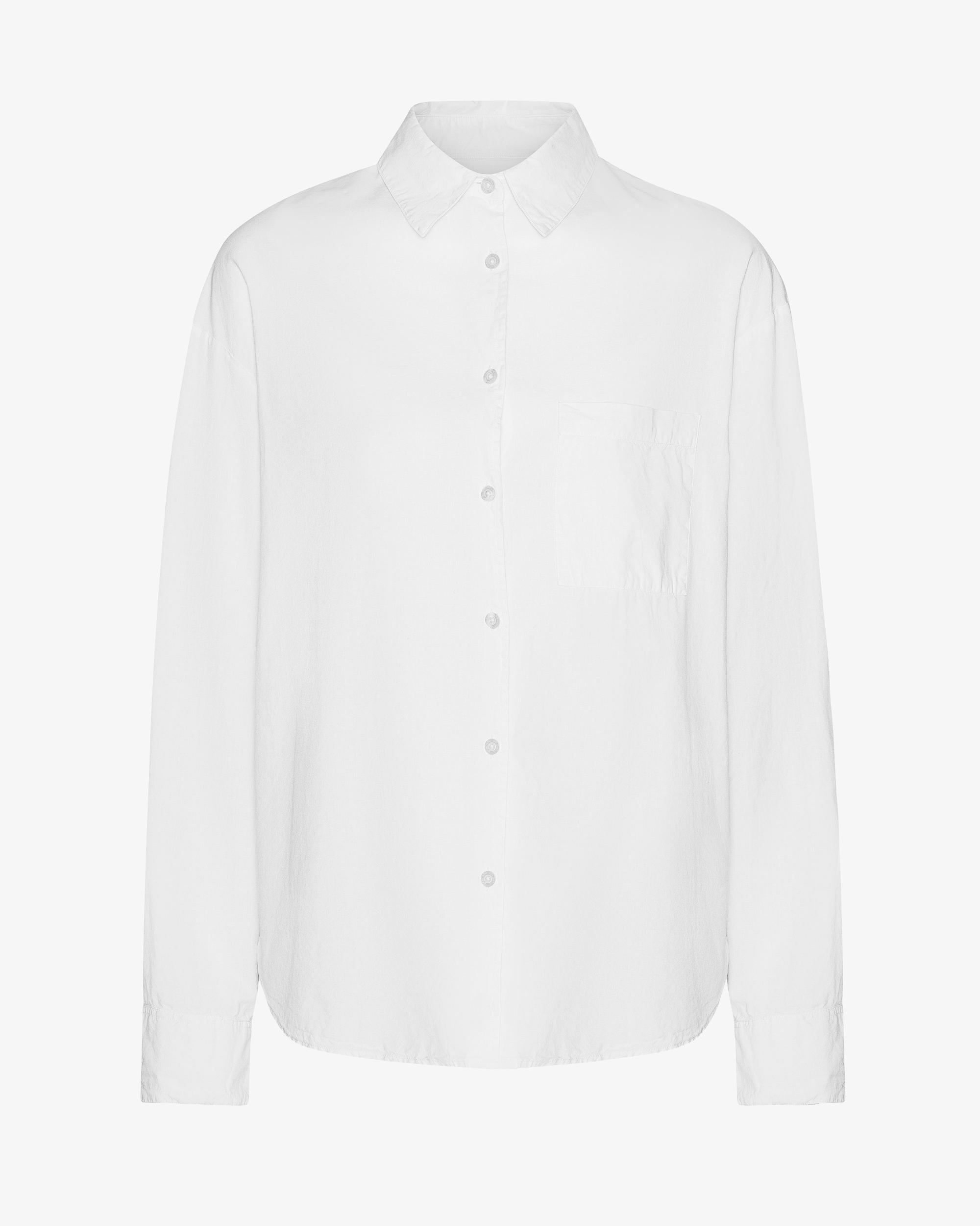 Organic Oversized Shirt - Optical White Product Image