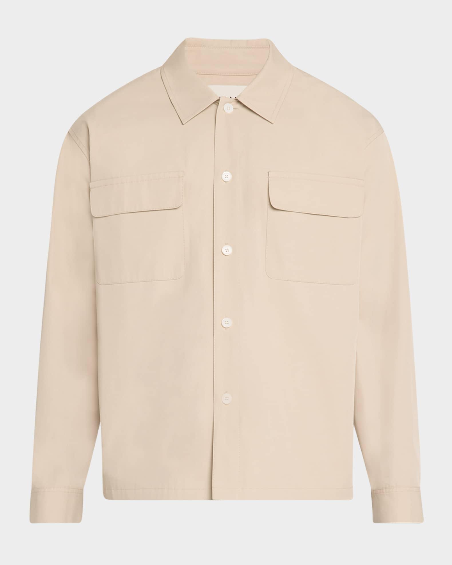 Men's Cotton Double-Pocket Overshirt Product Image