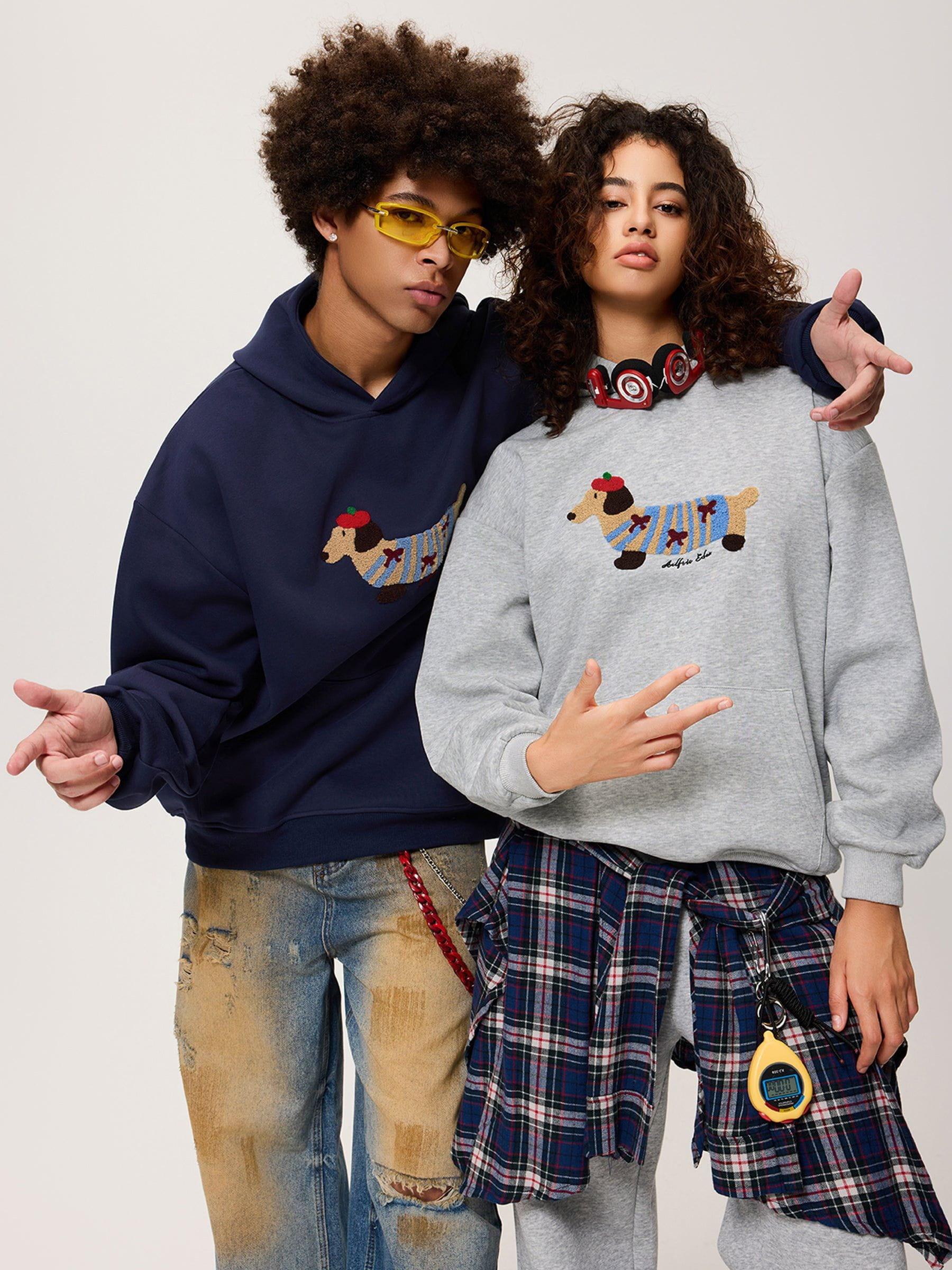 Aelfric Eden Cartoon Dachshund Hoodie Product Image