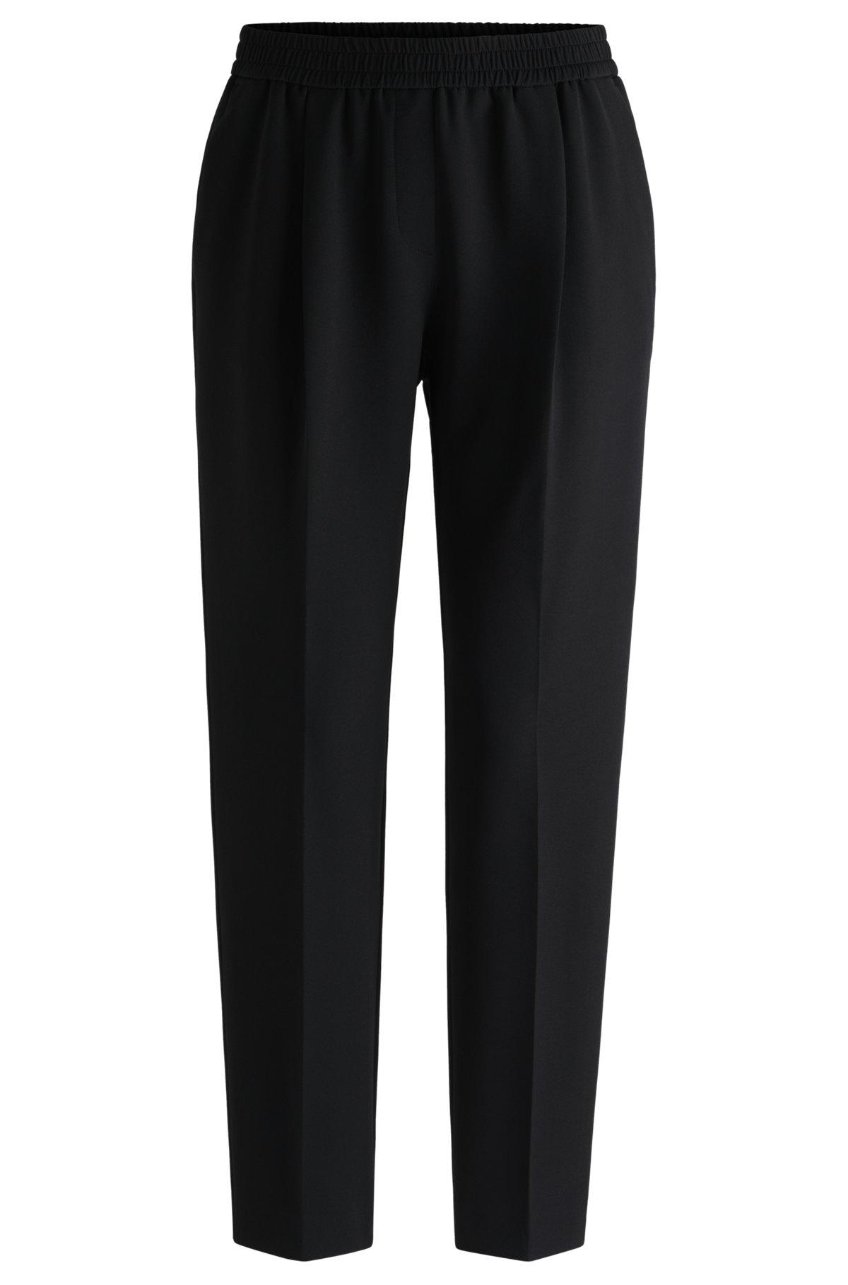 BOSS - Formal trousers in stretch fabric - Black Product Image