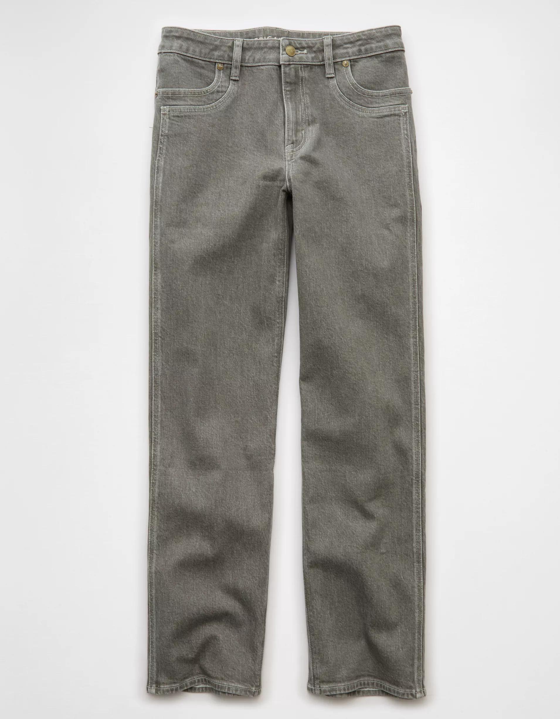 AE Stretch High-Waisted Stovepipe Jean Product Image