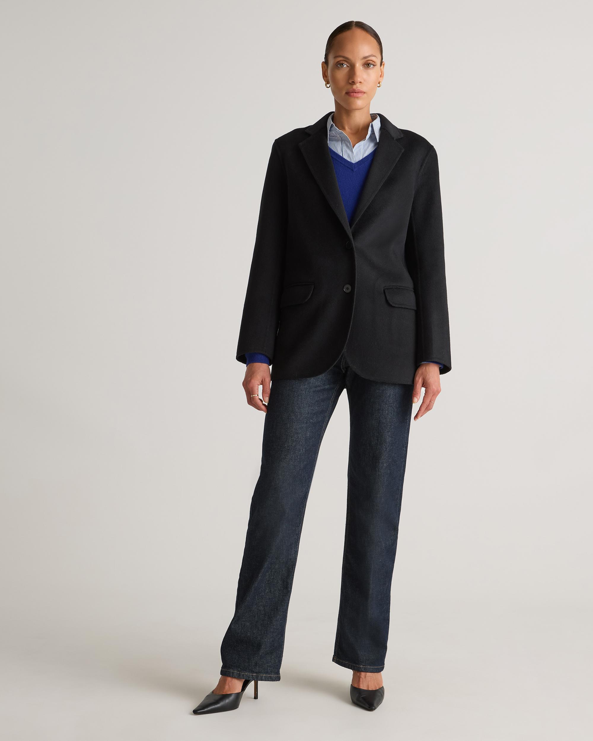 Quince | Women's Double-Faced Merino Wool Soft Blazer Wool/Nylon Product Image