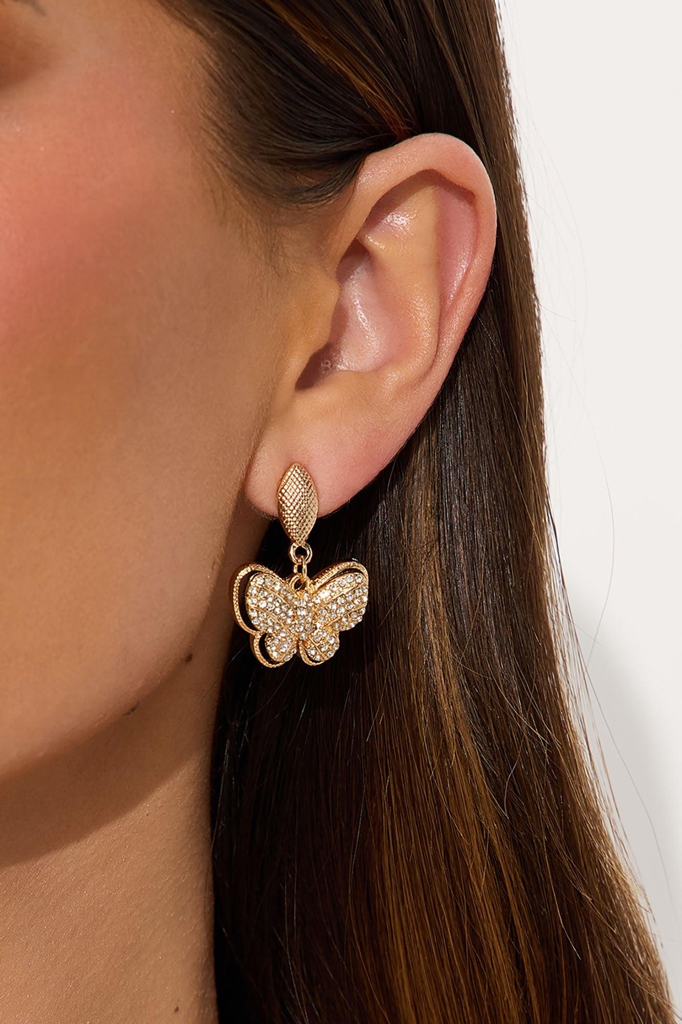 Taking Flight Earrings - Gold Product Image