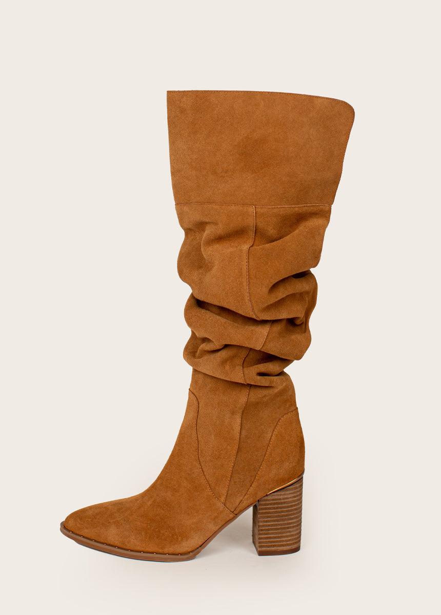 Nyra Slouch Boot in Warm Camel Female Product Image