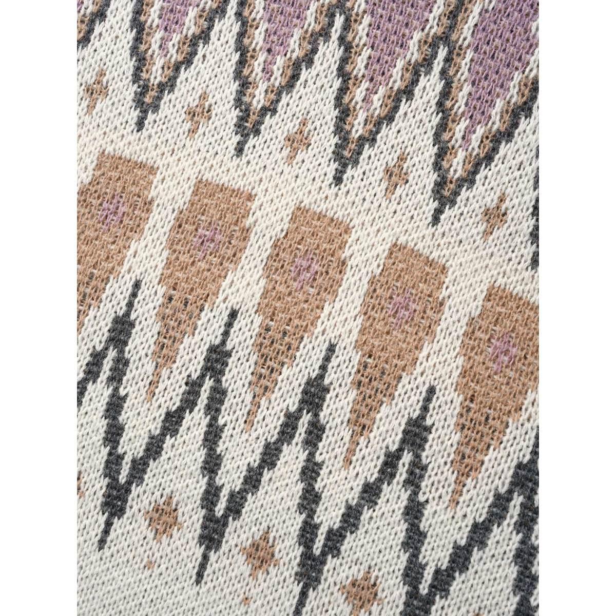 Plus Size Fair Isle Jacquard Crew Neck Pullover Beige Women Casual Long Sleeve Round Neck Everyday Pullovers BloomChic 18-20/2X Product Image