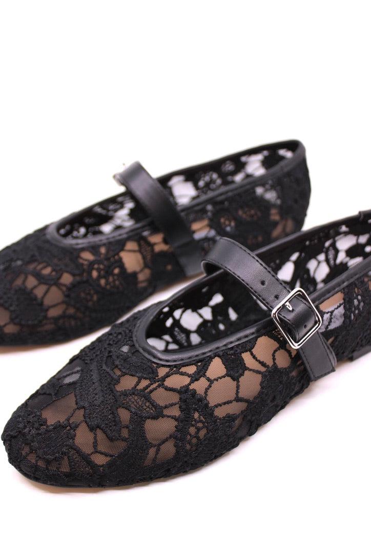Steve Madden Dreaming Black Lace Product Image