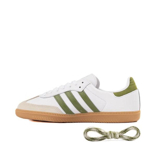 Womens adidas Samba OG Athletic Shoe Tech Olive / Gum Product Image